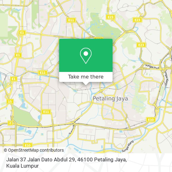 Jalan 37 Jalan Dato Abdul 29, 46100 Petaling Jaya map