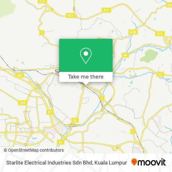 Starlite Electrical Industries Sdn Bhd map