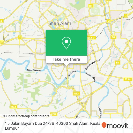 15 Jalan Bayam Dua 24 / 3B, 40300 Shah Alam map
