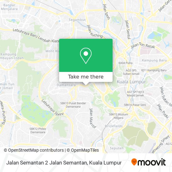 Jalan Semantan 2 Jalan Semantan map