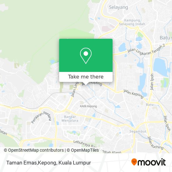 Peta Taman Emas,Kepong