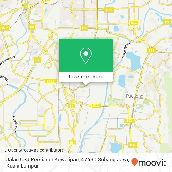 Jalan USJ Persiaran Kewajipan, 47630 Subang Jaya map