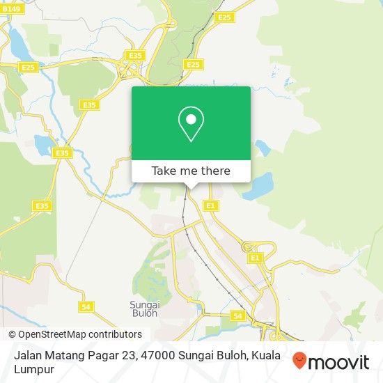 Jalan Matang Pagar 23, 47000 Sungai Buloh map