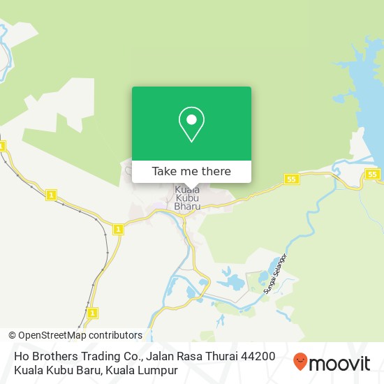 Ho Brothers Trading Co., Jalan Rasa Thurai 44200 Kuala Kubu Baru map