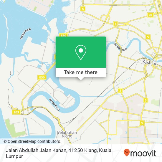 Jalan Abdullah Jalan Kanan, 41250 Klang map