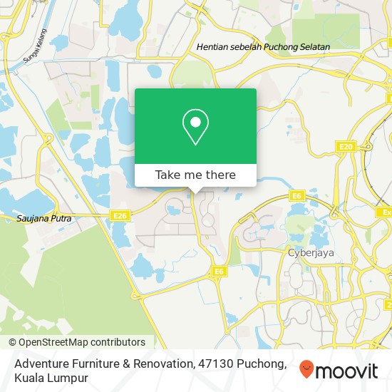 Adventure Furniture & Renovation, 47130 Puchong map