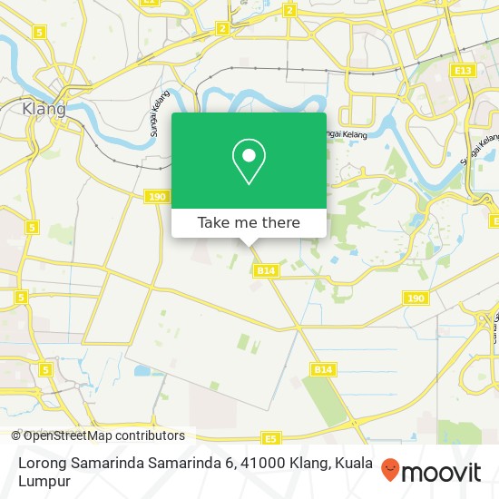 Peta Lorong Samarinda Samarinda 6, 41000 Klang