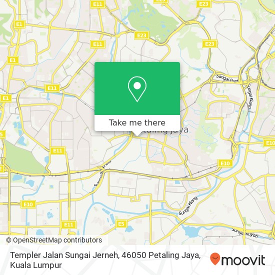 Templer Jalan Sungai Jerneh, 46050 Petaling Jaya map