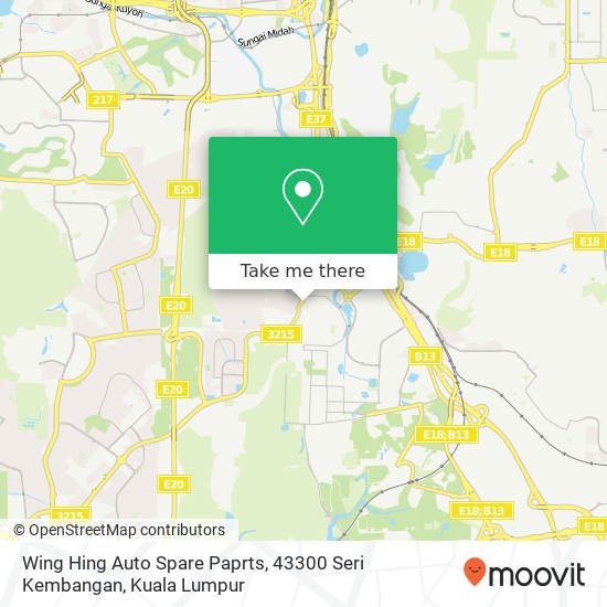Wing Hing Auto Spare Paprts, 43300 Seri Kembangan map