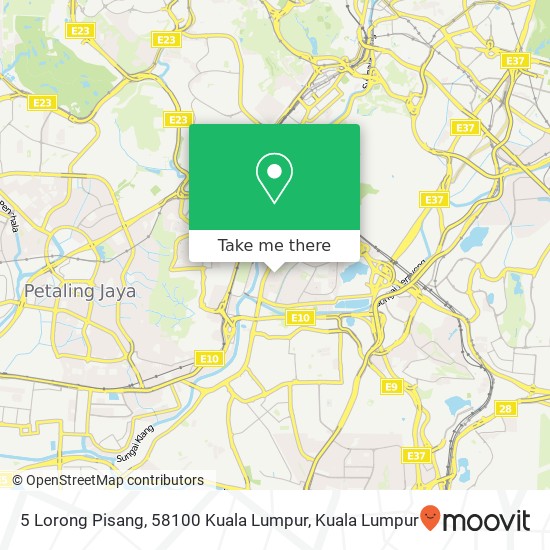 5 Lorong Pisang, 58100 Kuala Lumpur map