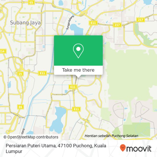 Persiaran Puteri Utama, 47100 Puchong map