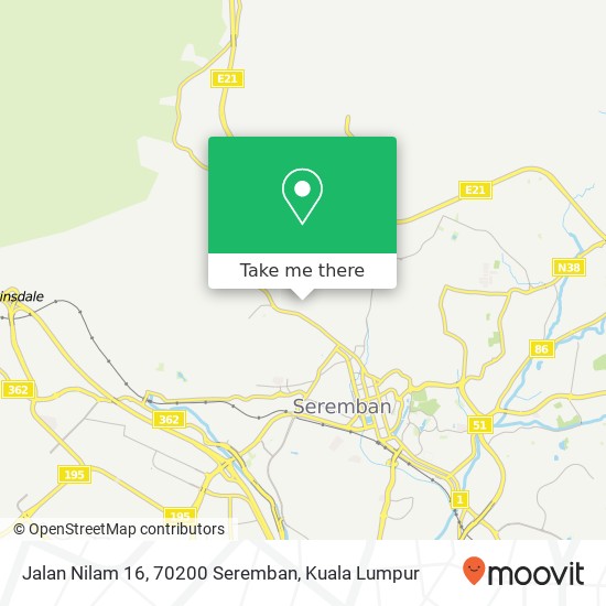 Jalan Nilam 16, 70200 Seremban map