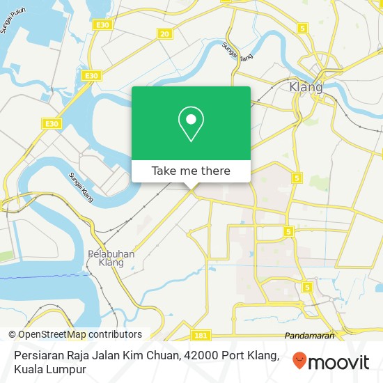 Peta Persiaran Raja Jalan Kim Chuan, 42000 Port Klang