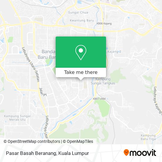 Pasar Basah Beranang map