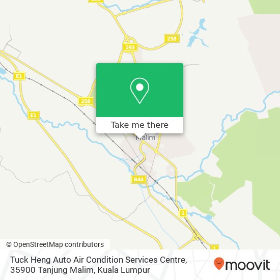 Peta Tuck Heng Auto Air Condition Services Centre, 35900 Tanjung Malim