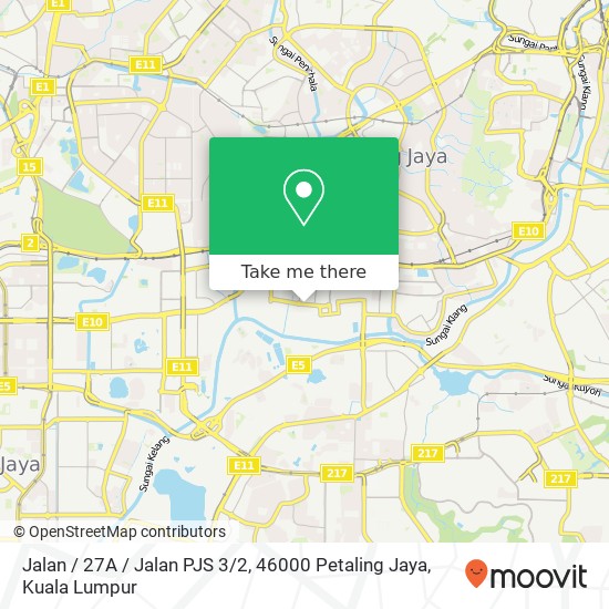 Peta Jalan / 27A / Jalan PJS 3 / 2, 46000 Petaling Jaya