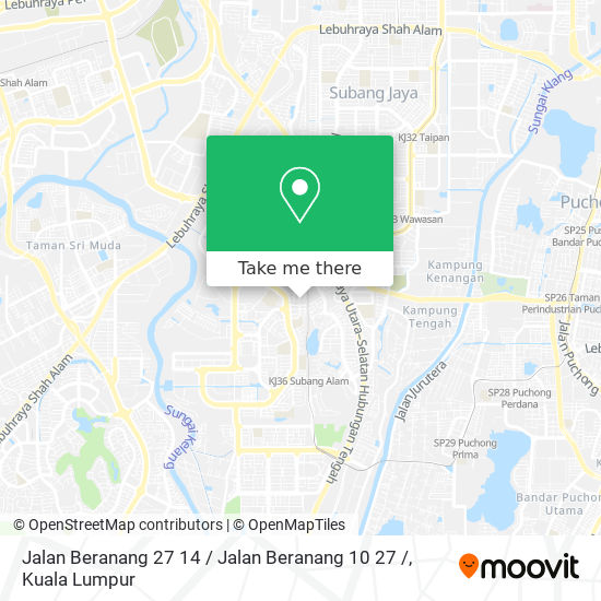 Jalan Beranang 27 14 / Jalan Beranang 10 27 / map