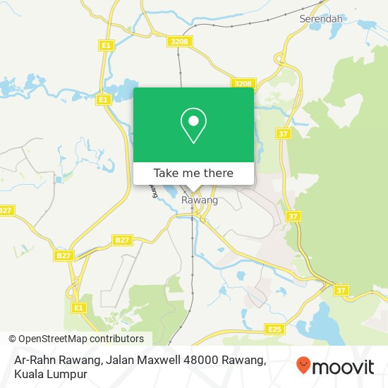 Peta Ar-Rahn Rawang, Jalan Maxwell 48000 Rawang