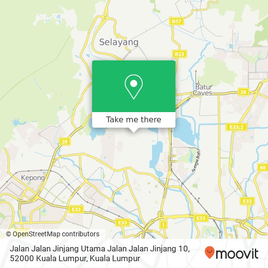 Peta Jalan Jalan Jinjang Utama Jalan Jalan Jinjang 10, 52000 Kuala Lumpur