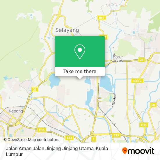 Jalan Aman Jalan Jinjang Jinjang Utama map