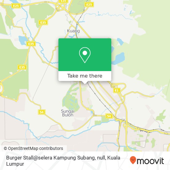 Burger Stall@selera Kampung Subang, null map