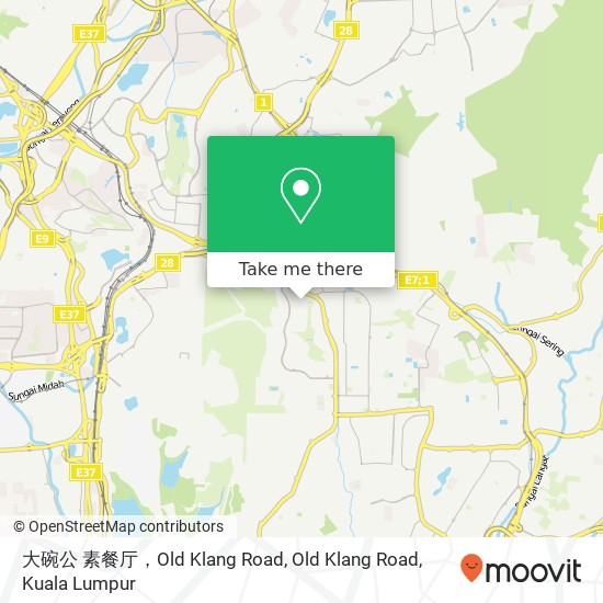 大碗公 素餐厅，Old Klang Road, Old Klang Road map