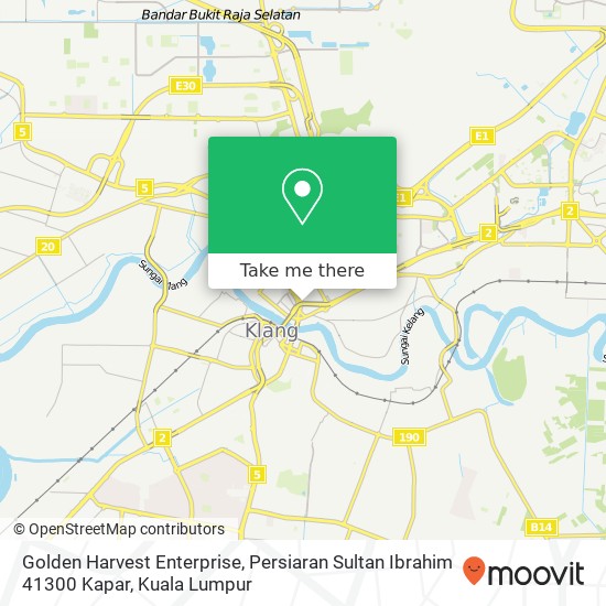 Peta Golden Harvest Enterprise, Persiaran Sultan Ibrahim 41300 Kapar