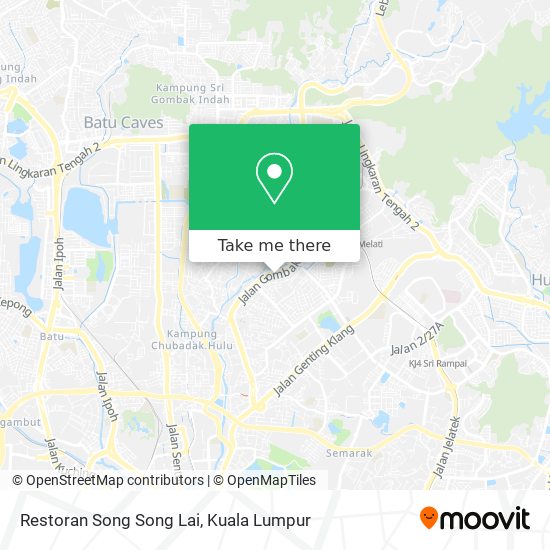 Restoran Song Song Lai map