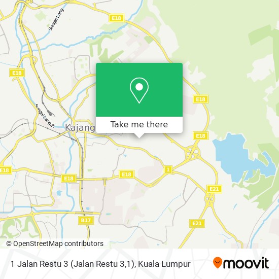 Peta 1 Jalan Restu 3 (Jalan Restu 3,1)