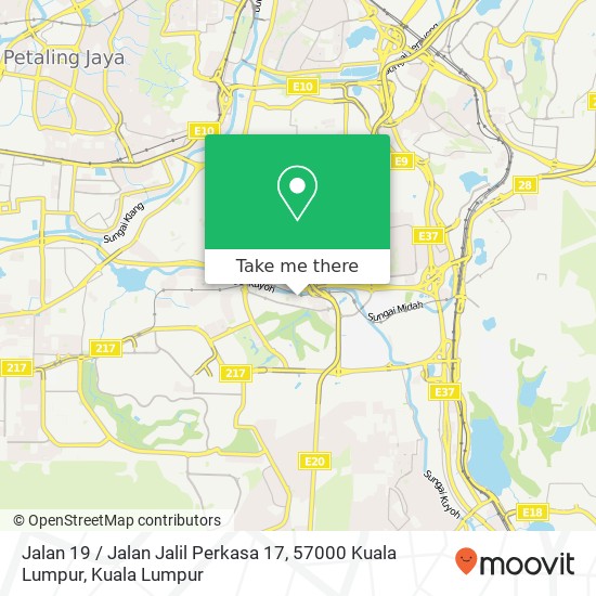 Peta Jalan 19 / Jalan Jalil Perkasa 17, 57000 Kuala Lumpur