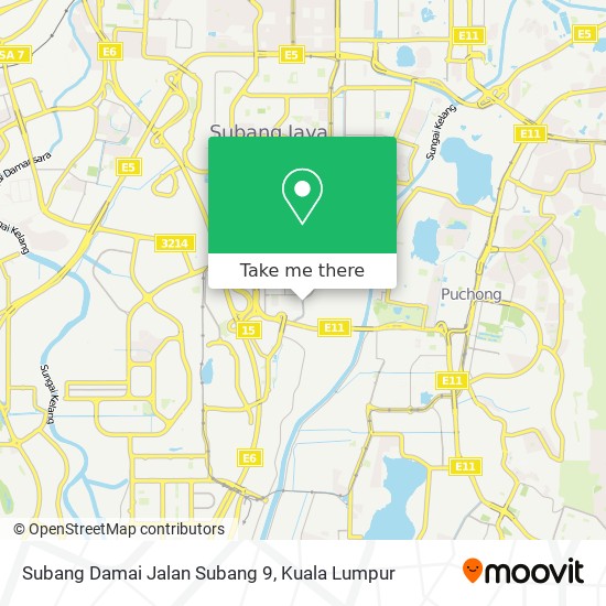 Peta Subang Damai Jalan Subang 9