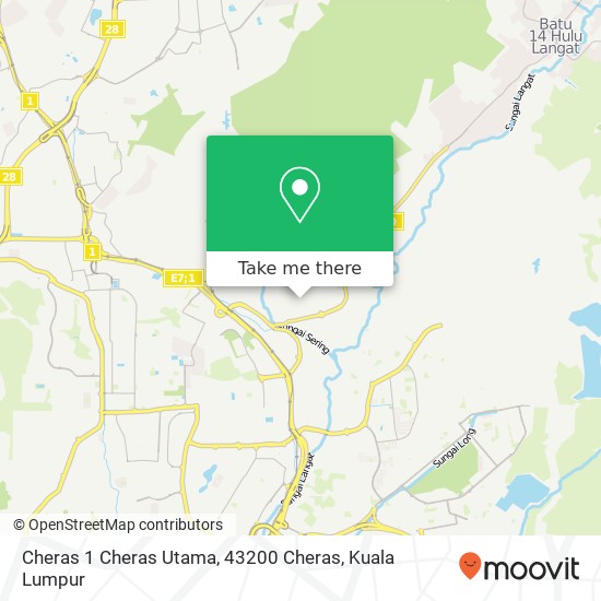 Cheras 1 Cheras Utama, 43200 Cheras map