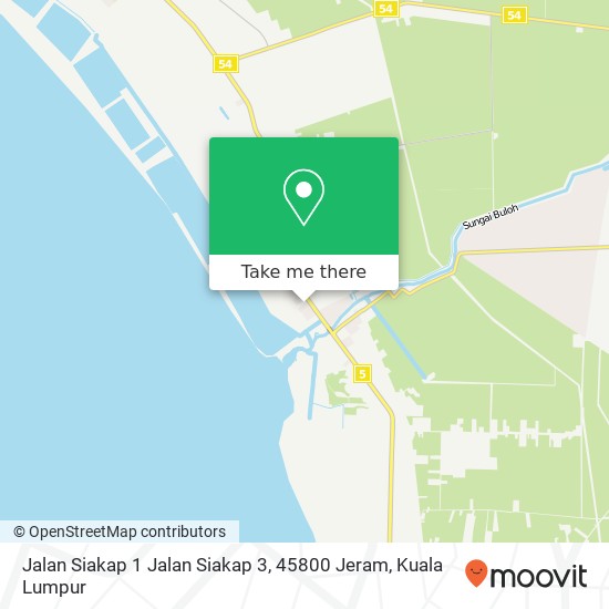 Peta Jalan Siakap 1 Jalan Siakap 3, 45800 Jeram