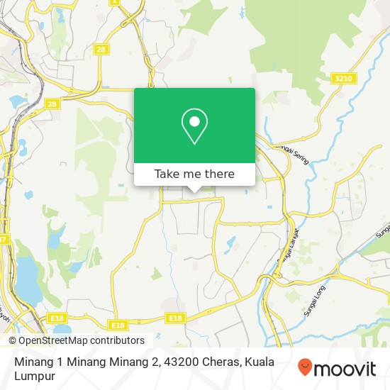 Minang 1 Minang Minang 2, 43200 Cheras map