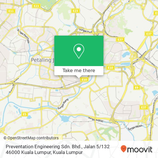 Preventation Engineering Sdn. Bhd., Jalan 5 / 132 46000 Kuala Lumpur map