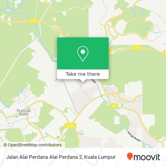 Peta Jalan Alai Perdana Alai Perdana 2, 42300 Puncak Alam
