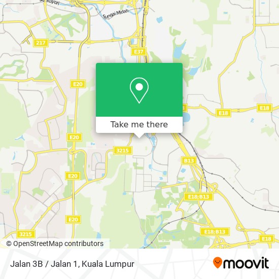 Jalan 3B / Jalan 1 map