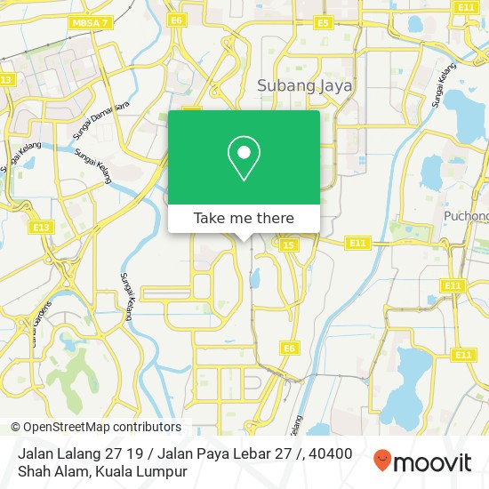 Jalan Lalang 27 19 / Jalan Paya Lebar 27 /, 40400 Shah Alam map