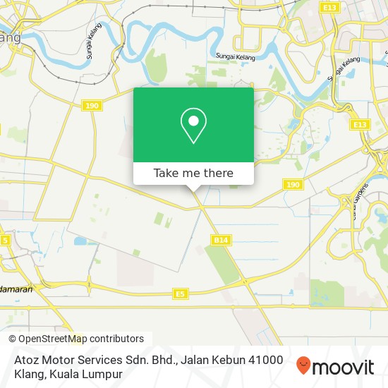 Atoz Motor Services Sdn. Bhd., Jalan Kebun 41000 Klang map