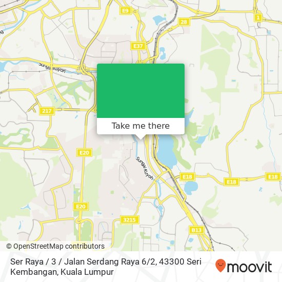 Peta Ser Raya / 3 / Jalan Serdang Raya 6 / 2, 43300 Seri Kembangan