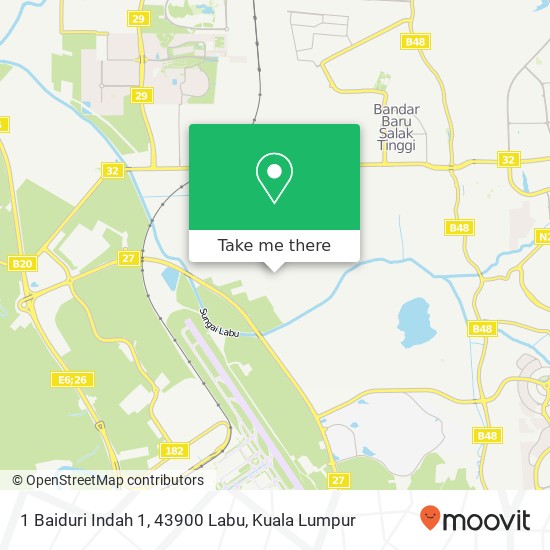 1 Baiduri Indah 1, 43900 Labu map