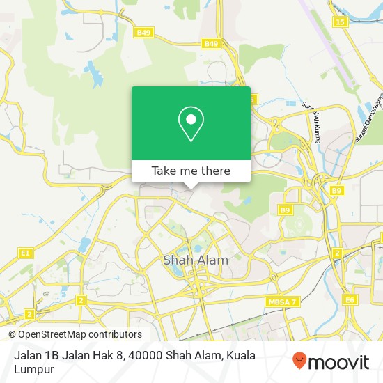 Jalan 1B Jalan Hak 8, 40000 Shah Alam map