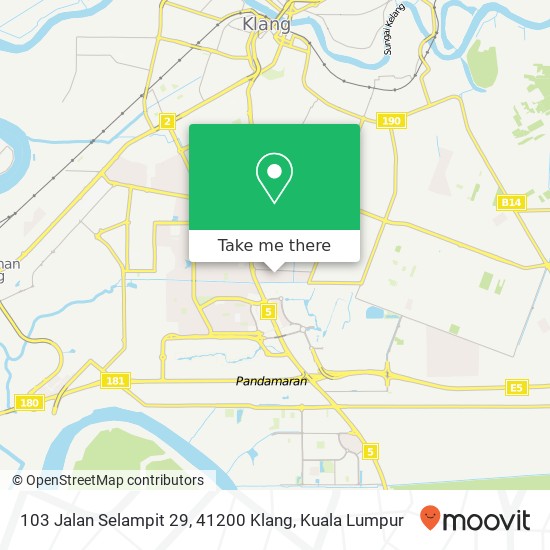 Peta 103 Jalan Selampit 29, 41200 Klang