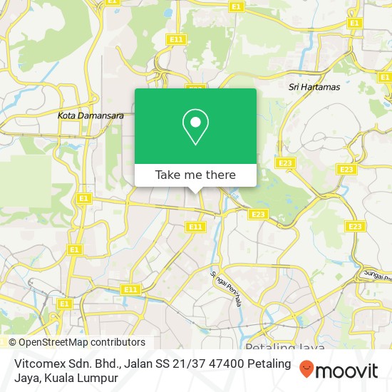 Vitcomex Sdn. Bhd., Jalan SS 21 / 37 47400 Petaling Jaya map