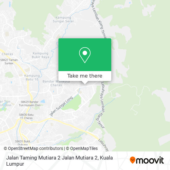 Jalan Taming Mutiara 2 Jalan Mutiara 2 map