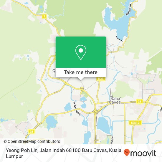 Peta Yeong Poh Lin, Jalan Indah 68100 Batu Caves