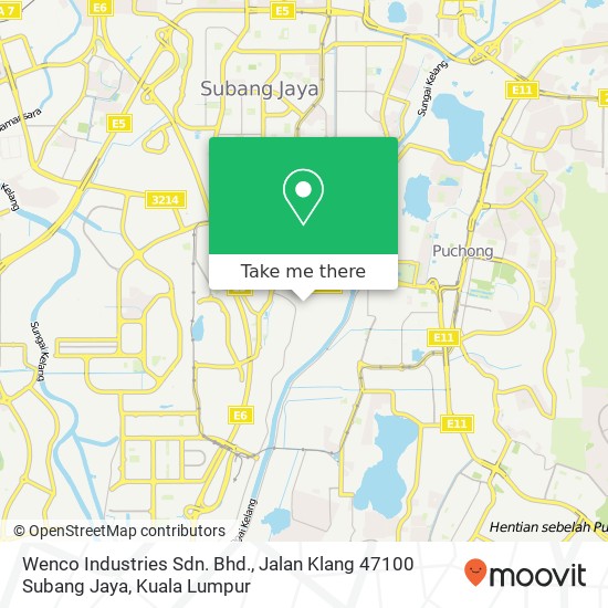 Wenco Industries Sdn. Bhd., Jalan Klang 47100 Subang Jaya map