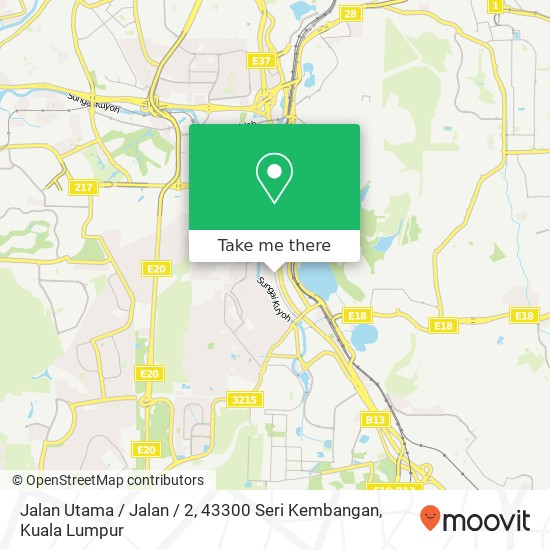 Peta Jalan Utama / Jalan / 2, 43300 Seri Kembangan