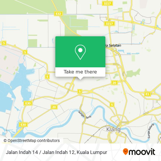 Jalan Indah 14 / Jalan Indah 12 map