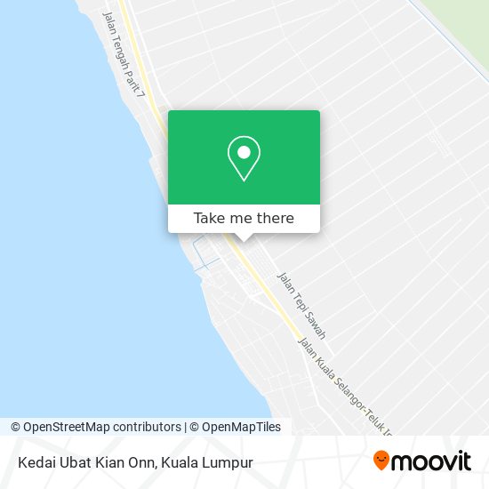 Peta Kedai Ubat Kian Onn